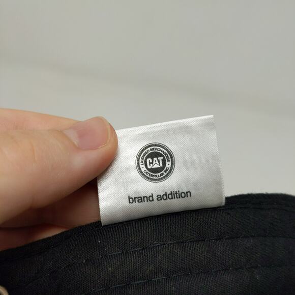 CAT Caterpillar Official Slideback Hat Embroidered Logo Black - Picture 12 of 13